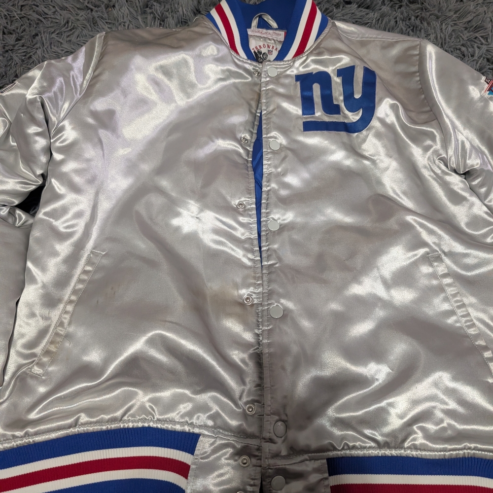 Mitchell & Ness Blue Quilted Jacket